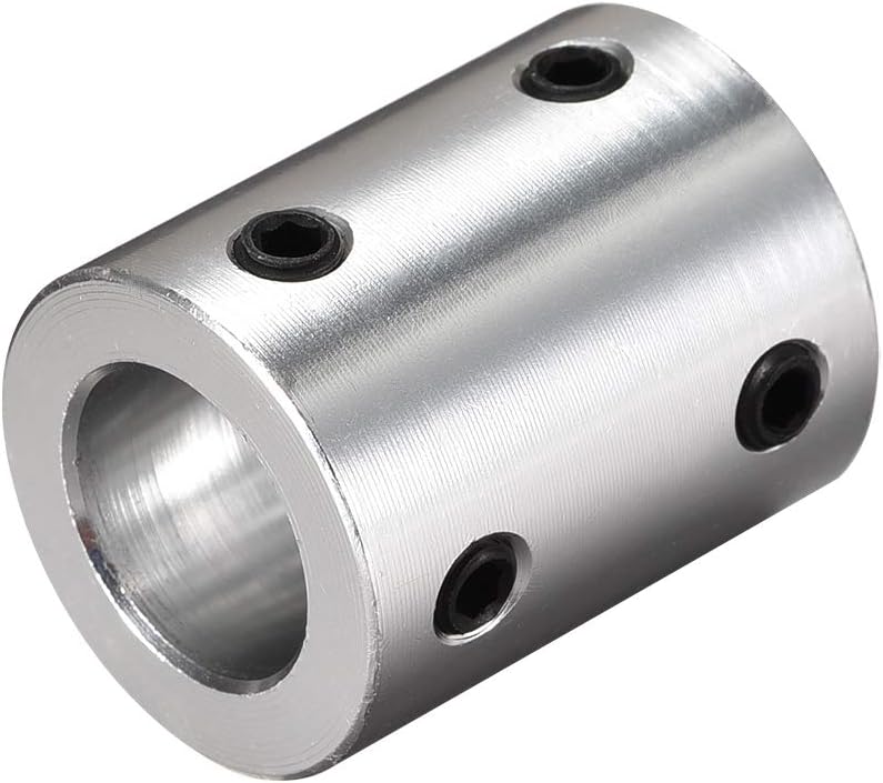 10mm to 12mm Bore Rigid Coupling Set Screw L25XD20 Aluminum Alloy,Shaft Coupler Connector,Motor Accessories,4pcs