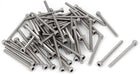 M3x40mm Thread 304 Stainless Steel Hex Socket Head Cap Screw Bolt DIN912 55pcs