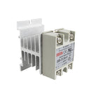 DC to AC Solid State Relay SSR-75 DA 75A DC3-32V AC90-480V + Heat Sink