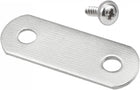 Flat Repair Plate, 22mmx8mm, Fixing Mending Corner Brace Bracket for Furniture 10Pcs and 2x8mm Phillips Pan Head Washer Screws 50Pcs