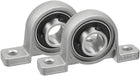 2pcs KP002 15mm Bore Zinc Alloy Inner Ball Mounted Pillow Block Insert Bearing