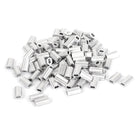 Wire Rope Aluminum Sleeves Clip Fittings Cable Crimps (1.2mm 100pcs)