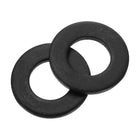 20Pcs M8 Flat Washer, Carbon Steel 8.4mm ID x 16mm OD x 1.6mm Thick for Bolt Screw, Factories Repair, Kitchens, Shops, and Outdoor Construction, Black