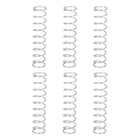 6Pcs Compression Springs, 1.6mm Wire Diameter x 18mm OD x 80mm Length 304 Stainless Steel Extension Spring Ballpoint Pen Pressure Springs for Shop Home Repairs, Silver