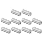 10pcs Aluminum Spacer 5mm Bore 10mm OD, 30mm Length Screw Standoff Bushing Plain Finish Round Spacer for M5 Screws Bolts and Rods