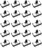 20 Pcs On/On 2-Position DPDT 6 Pin Vertical Mini Surface Mounted Devices SMT Slide Switch