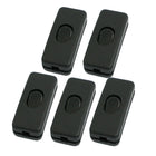 Plastic ON/Off Button in Line Cord Switches, AC 250V/2 Amp, Black