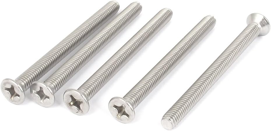 M6 x 70mm Phillips Flat Head Countersunk Bolts Machine Screws 5pcs
