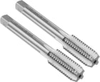 2pcs Hand Plug Tap 1/2"-13 UNC 2B Left Hand Thread Plug Style Taps Straight Flute Screw Tapping Threading Tool High Speed Steel HSS6542
