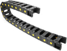 R55 25mm x 57mm Plastic Open Type Cable Wire Carrier Drag Chain 1M Length for CNC Black