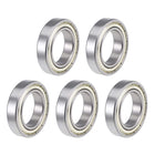 6905ZZ Deep Groove Ball Bearings Z2, 25mm x 42mm x 9mm Double Shielded Carbon Steel 5pcs