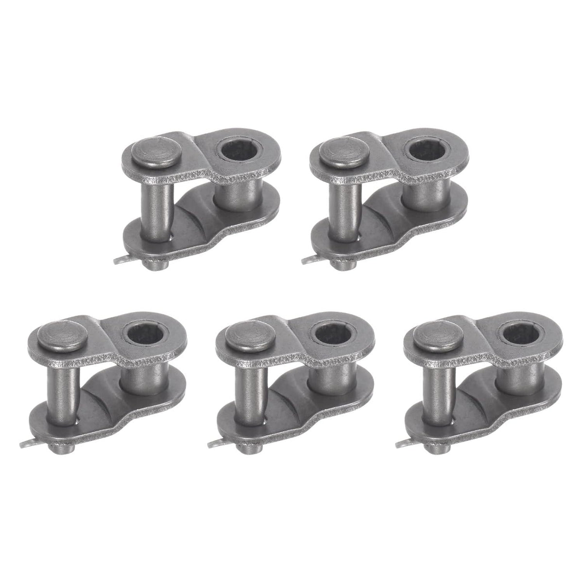 5Pcs #35 Chain Offset Half Link Roller, 3/8" Pitch Carbon Steel, Standard Chain End Connector Split Links for 06C Chain