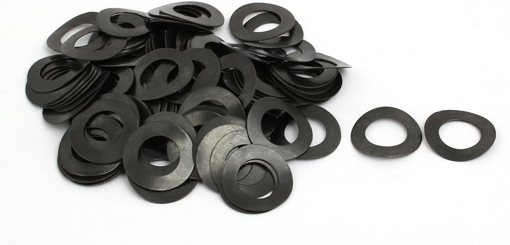 10mm Fitting Dia 0.6mm Thickness Carbon Steel Curved Spring Washer 100pcs