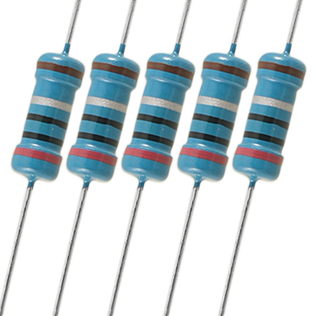 200pcs 1W Watt 2 Ohm 2R 1% Axial Metal Film Resistor
