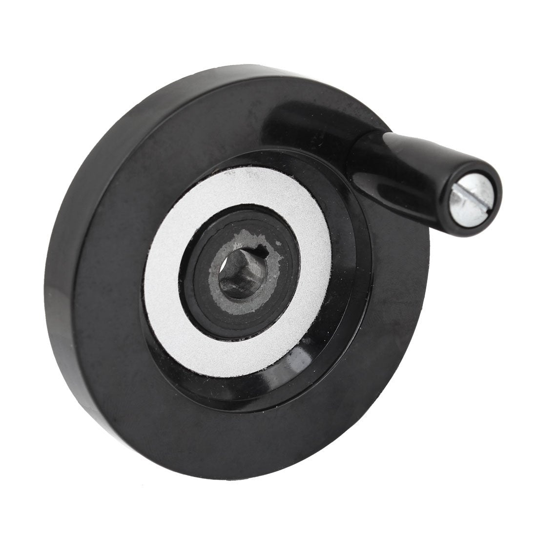 Replacement 10mm x 80mm Hand Wheel w Removable Revolving Handle Black