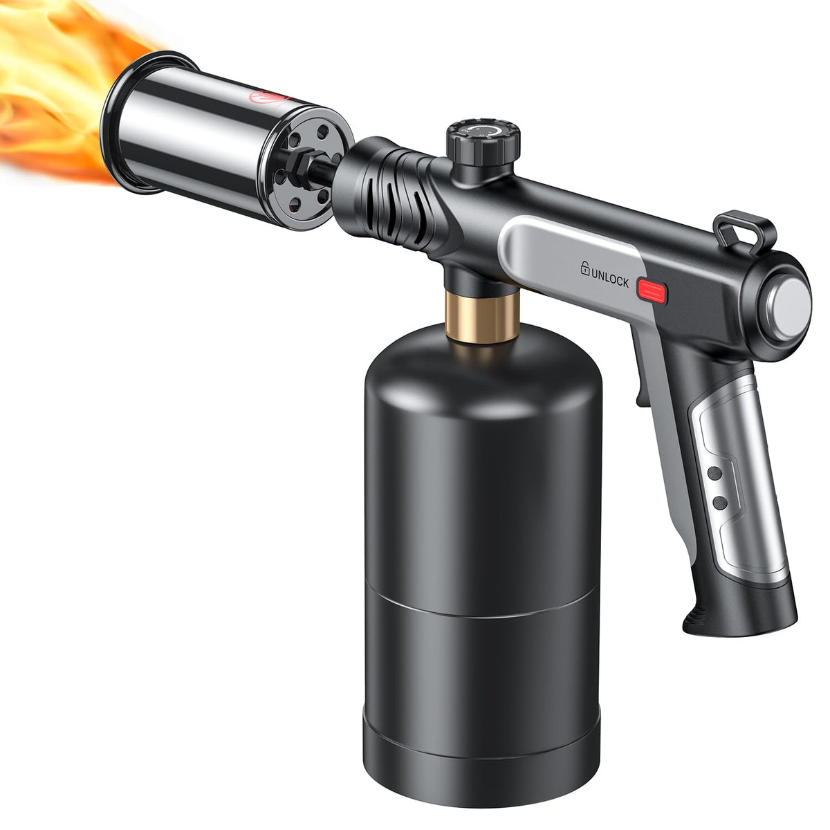 LinkMejor Propane Torch Gun, Kitchen Blow Torch Gun, Flame Thrower Torch