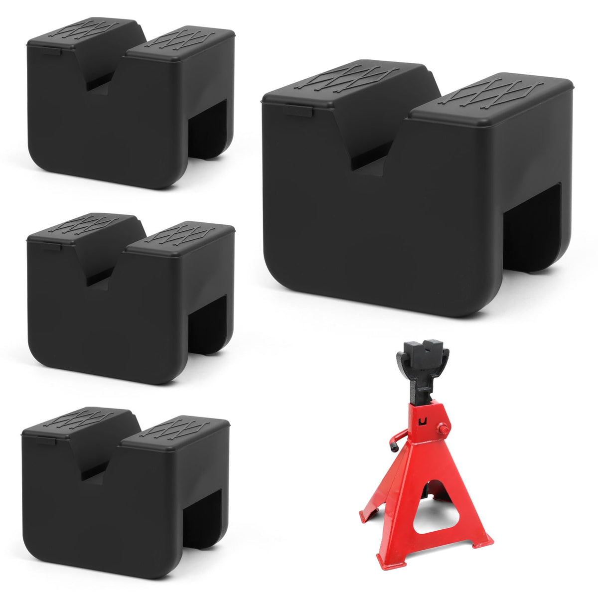 LinkMejor Jack Stand Padat, Rubbereja Auto Jack Stand Pad -Adapteri