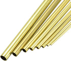 Brass Tube, 2mm 3mm 4mm 5mm 6mm 7mm 8mm 10mm OD x 0.5mm Wall Thickness 300mm Length Seamless Round Pipe Tubing, Pack of 8