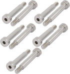 10pcs 304 Stainless Steel Hex Socket Shoulder Bolt 6mm Shoulder Dia 30mm Shoulder Length M5 Thread