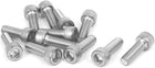 M6 x 18mm Thread 304 Stainless Steel Hex Socket Head Cap Screw Bolt DIN912 12pcs