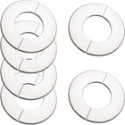 Wall Split Flange, Stainless Steel Round Escutcheon Plate for 35mm Diameter Pipe 6Pcs
