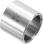 NPT 1-1/4"x1-9/16" 304 Stainless Steel Cast Pipe Fittings, Coupling Pipe Connector Adapter Pipe Connection Accessories for Plumbing Industrial and Residential, Silver