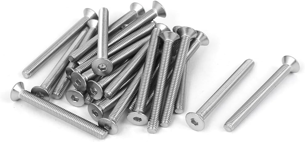 M3x30mm Hex Socket Flat Head Countersunk Bolts Screw 25pcs