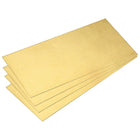 Brass Sheet, 4Pcs 4" x 2" x 0.02" H62 Metal Sheets Plates for Crafts, Electrical Repairs, Industry