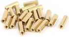 20 Pieces M3 Female Thread Brass Pillar Standoff Spacer 15mm 0.6"