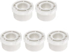 5 Pcs PVC Reducer Bushing G1-1/2" Male Thread to G3/4" Female Thread Coupling Connectors PVC Pipe Reducer Adapter Fitting for Pipe Connecting Plumbing System, White