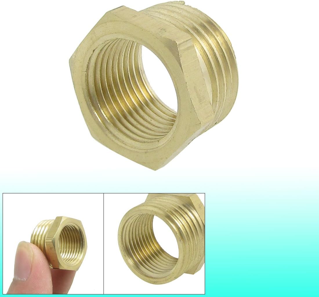 Pipe Reducer 20 x 15mm Brass Hex Bushing Connector