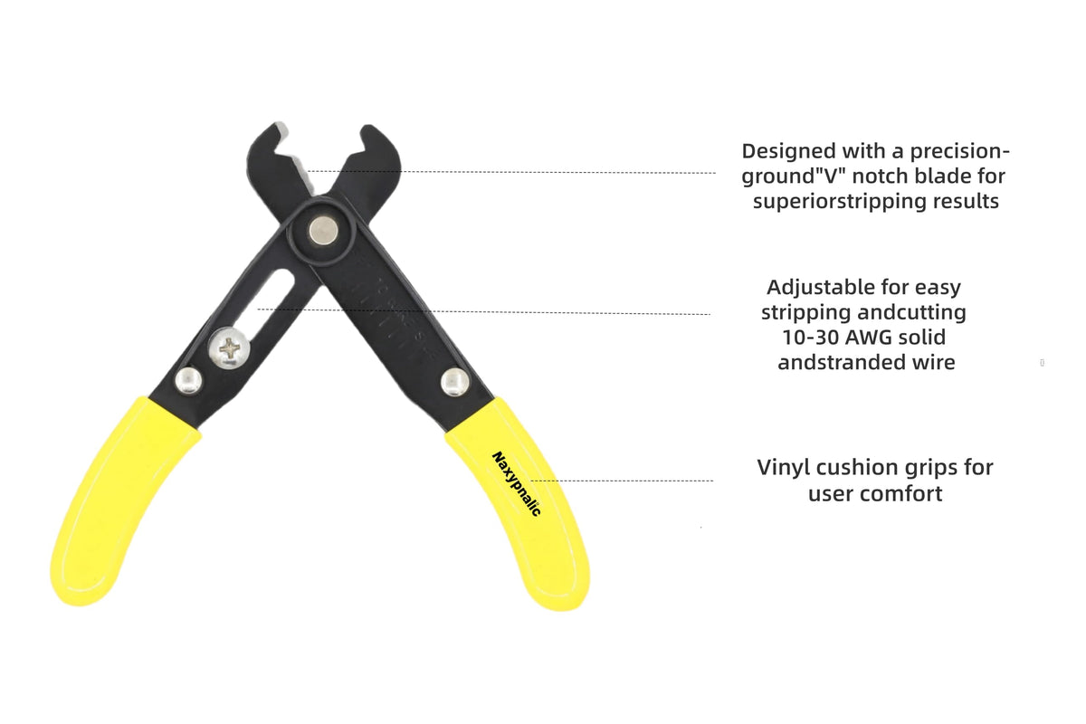 LinkMejor 10-30 AWG Micro Adjustable Wire Stripper Tool, Small Wire Cutter for Small Gauge wire, With a wire size setting.