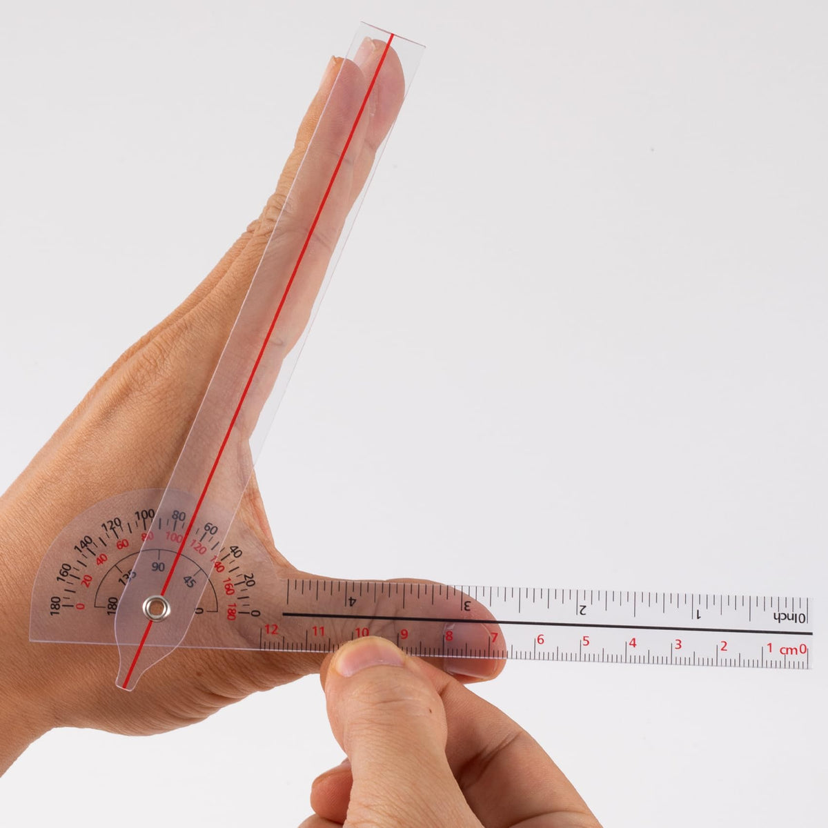 LinkMejor 1 PCS Goniometer 6 inch, 180 Graden (Plastic)