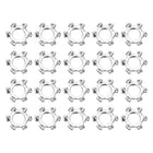 100Pcs 4# External Tooth Lock Washer, 304 Stainless Steel Multi-Tooth Star Washer Locking Fastener, Silver Tone