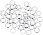 50 Pcs M4 Flat Washer, 4x7x0.8mm Thickened 304 Stainless Steel Flat Spacers for Screw, Bolt, Automotive, Industrial Machinery