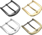 4Pcs Metal Roller Buckles, 38mm - 1.5" Rectangle Single Prong Belt Buckle Center Bar Replacement Buckles for Belt Leather Jeans Accessories (4Colors, 49mm)