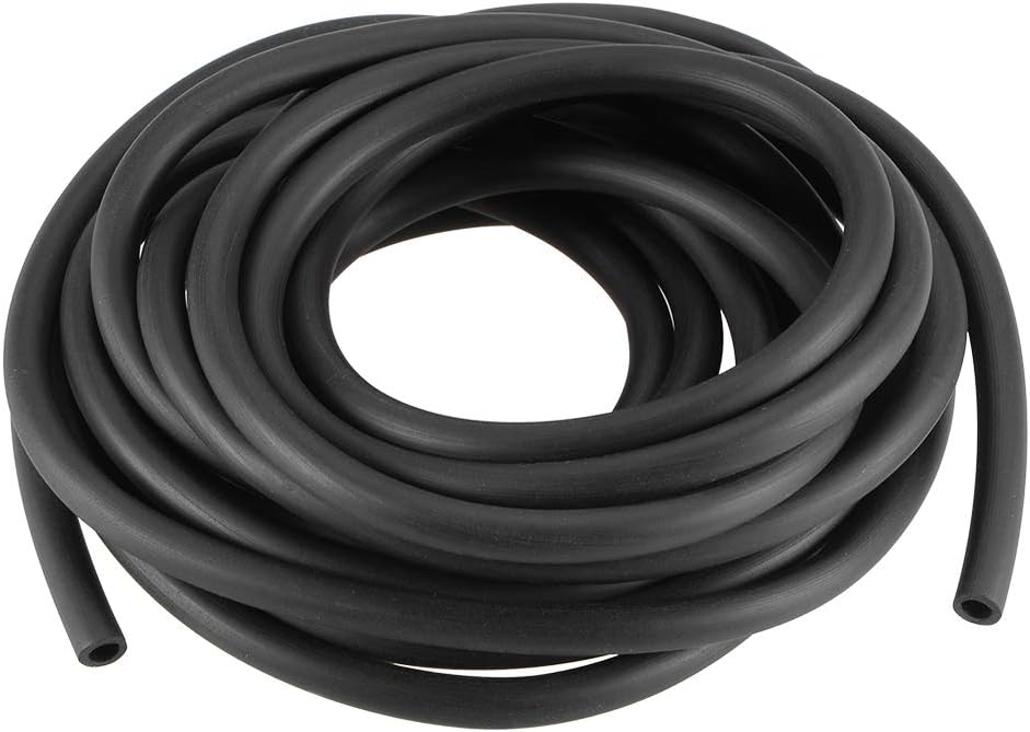 Lubricating Oil Hose, 4mm(5/32") ID x 7mm(9/32") OD 13.12Ft/4M Rubber Water Hose Pipe Tubing Black
