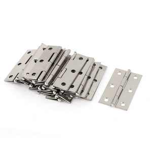 2.2inches Long 6 Mounting Holes Stainless Steel Hinges 20 Pcs