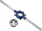Round Die Stock Handle Wrench Set, 3/8-32 UNEF Threading Die and 30mm Die Holder (Fits: 20mm-30mm OD Die / M9-M11 Thread Die) Adjustable for Bolt Thread Repair