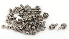 M1.6x6mm 304 Stainless Steel Phillips Pan Head Bolt Screw Nut w Washer 25 Sets