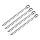 Split Cotter Pin - 5mm x 70mm 304 Stainless Steel 2-Prongs Silver Tone Fastener Clip Key 4Pcs