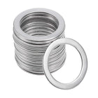 25Pcs 0.65" x 0.87" x 0.03" 304 Stainless Steel Flat Washer for Screw Bolt