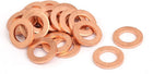 20pcs 8mmx14mmx1.5mm Copper Flat Ring Sealing Crush Washer Gasket