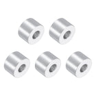5Pcs Aluminum Spacers, 3/4" OD x 5/16" ID x 1/2"L Screw Standoff Brushed Finish Unthreaded Metal Round Spacer, Unthreaded Standoff Bushing for M8 Screw Bolts