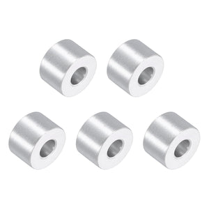 5Pcs Aluminum Spacers, 3/4" OD x 5/16" ID x 1/2"L Screw Standoff Brushed Finish Unthreaded Metal Round Spacer, Unthreaded Standoff Bushing for M8 Screw Bolts