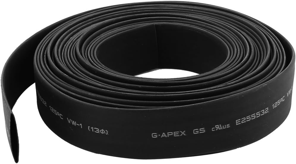 Heat Shrink Tubing 13mm Dia 2:1 rate Heat Shrink Tube Wire Wrap 5m Black