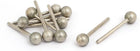3mm Shank 10mm Dia Diamond Head Ball Shaped Grinding Mounted Point Bits 10pcs