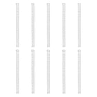 10Pcs Compression Springs, 0.2mm Wire Diameter x 3mm OD x 50mm Length 304 Stainless Steel Extension Spring Ballpoint Pen Pressure Springs for Shop Home Repairs, Silver