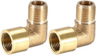 Brass Hose Fitting 90 Degree Elbow G1/8 Male X G1/8 Female Pipe Fittings 2pcs