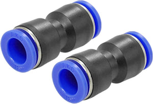 2 PCS 12 x 12mm Push In One Touch Straight Fittings